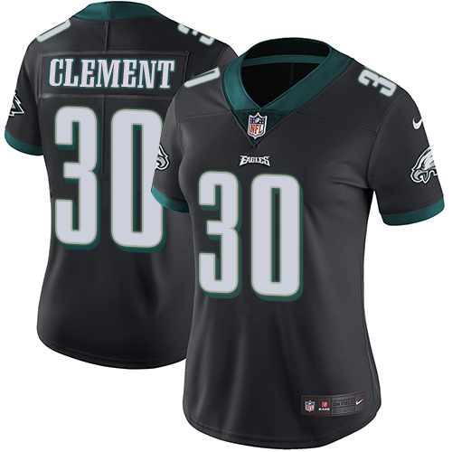 Nike Eagles #30 Corey Clement Black Alternate Women's Stitched NFL Vapor Untouchable Limited Jersey